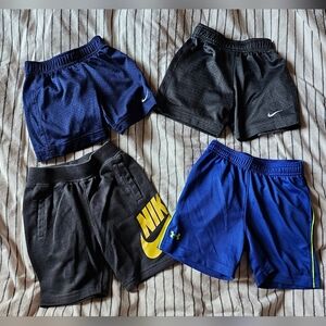 4 - Size 2T Shorts Nike & Under Armour